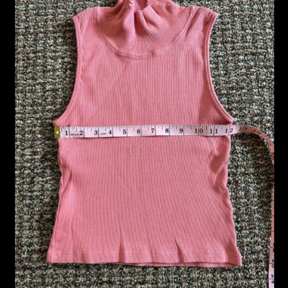 Big Bud Press Sleeveless Turtleneck Raspberry Sorbet - Picture 3 of 4